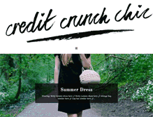 Tablet Screenshot of creditcrunchchic.com